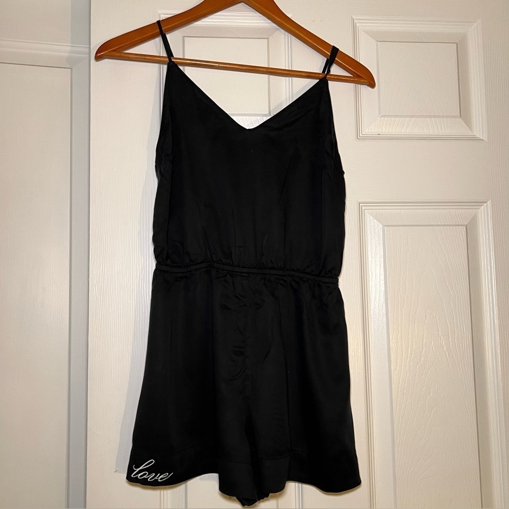 Naomi + Victorias Secret Black Romper Women's Small